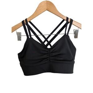 NWOT Handful Double Down Sports Bra Medium Impact Strappy Workout Pilates Yoga-S